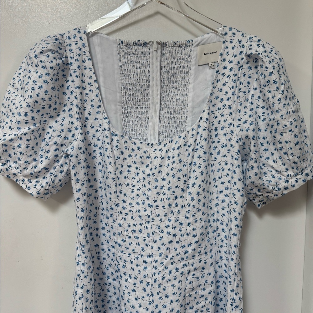 Reformation Couco Hanna Floral Linen Midi Dress - Picture 4 of 10